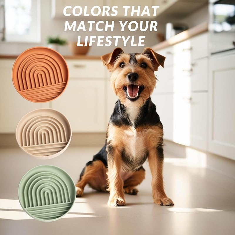 Cuenco silicona comedero lento perros diseño moderno