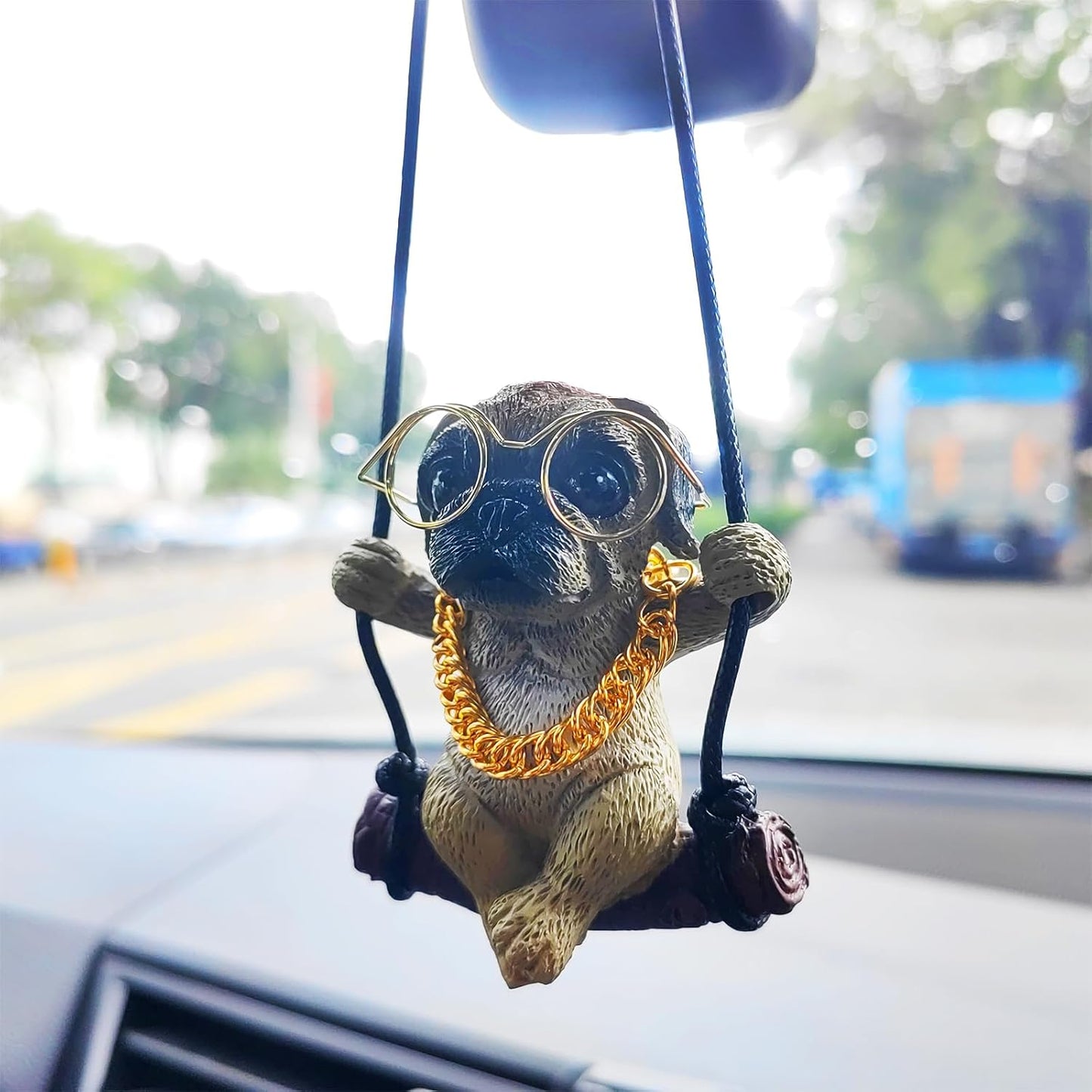 Adorno colgante perro para espejo coche decoración