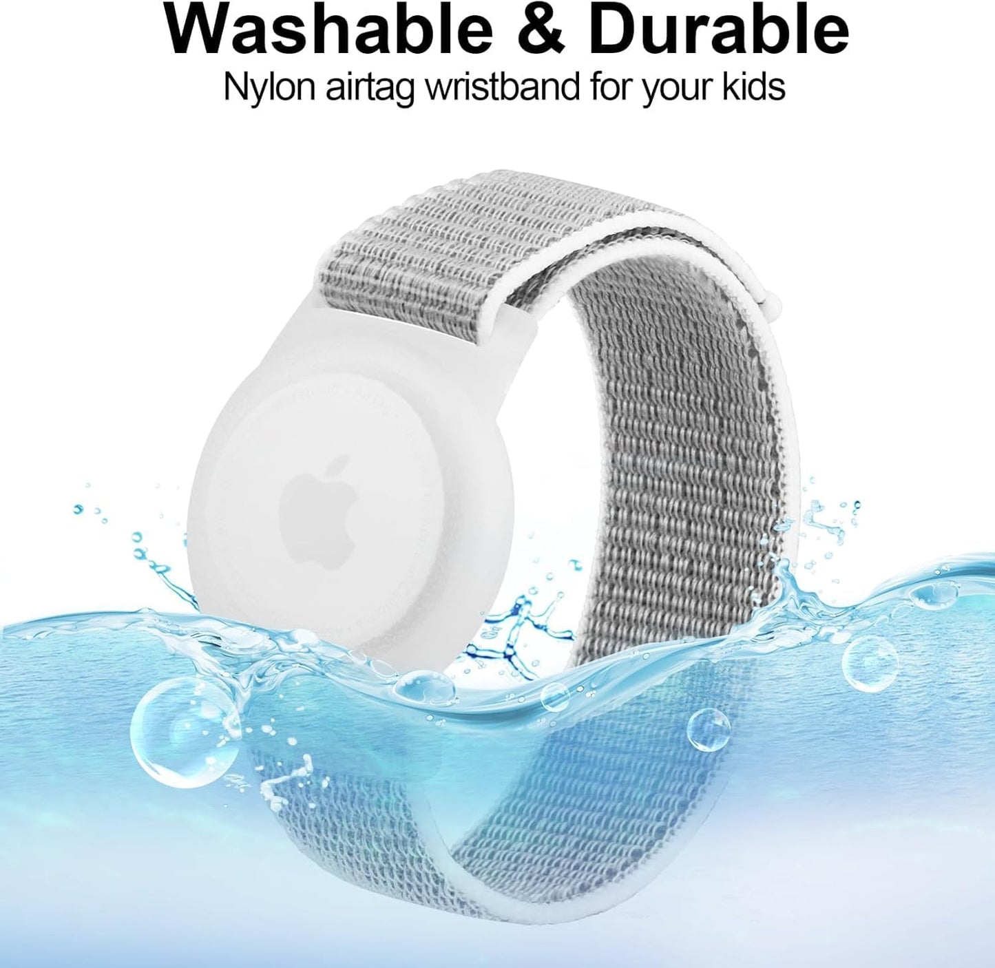 4 Pzas Pulsera Ajustable para Airtag Niños y Ancianos