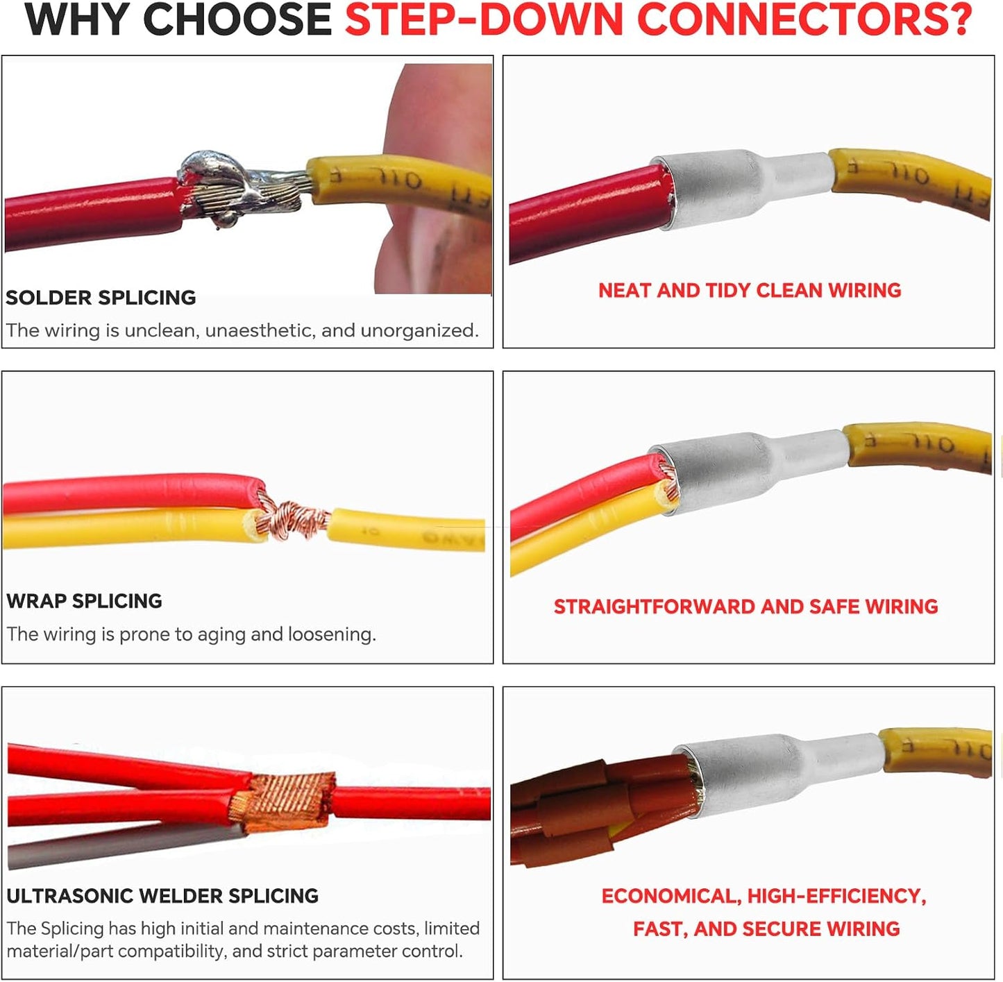 Conectores empalme 2-6 AWG cobre estañado