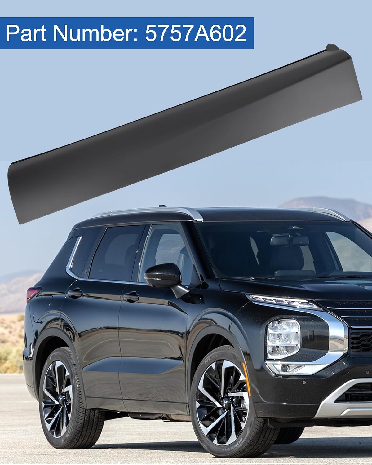 Moldura puerta trasera derecha comp Mitsubishi Outlander