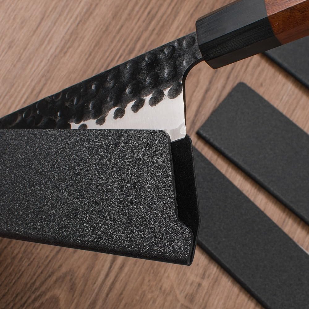 Fundas plástico ABS protector cuchillos negro 10"