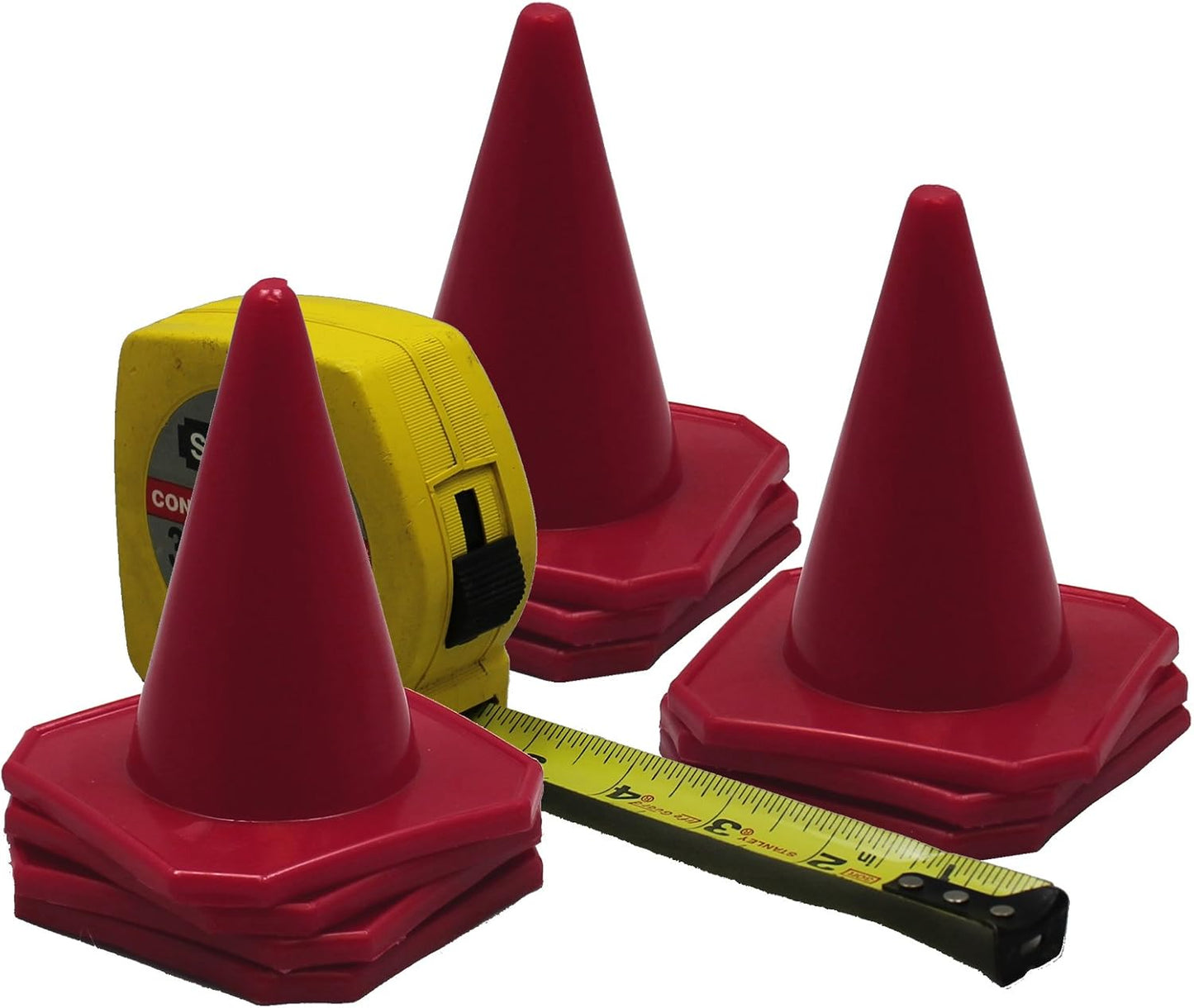 Conos tráfico plástico rojo 4" set 10 para agilidad