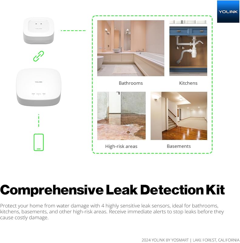 Kit detección fugas agua 4 sensores LoRa Alexa