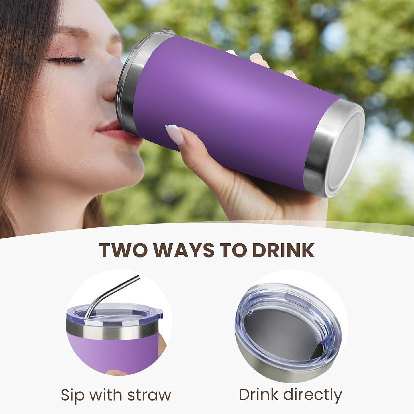 Vaso para Café de 20oz de Plástico Resistente y Térmico