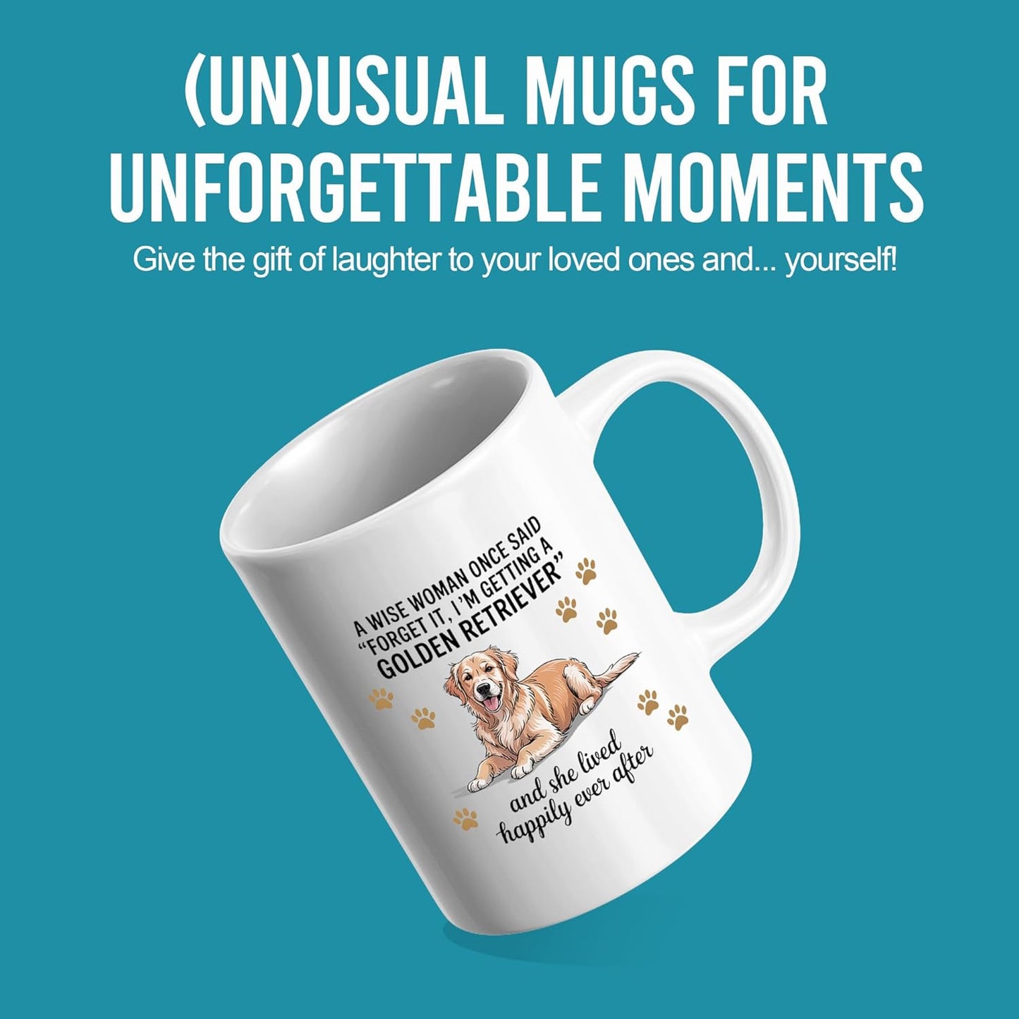 Taza cerámica con texto en inglés para perro y mamá