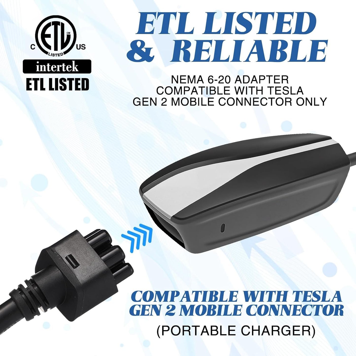 Adaptador 16" comp Tesla Gen 2 Cargador Portátil