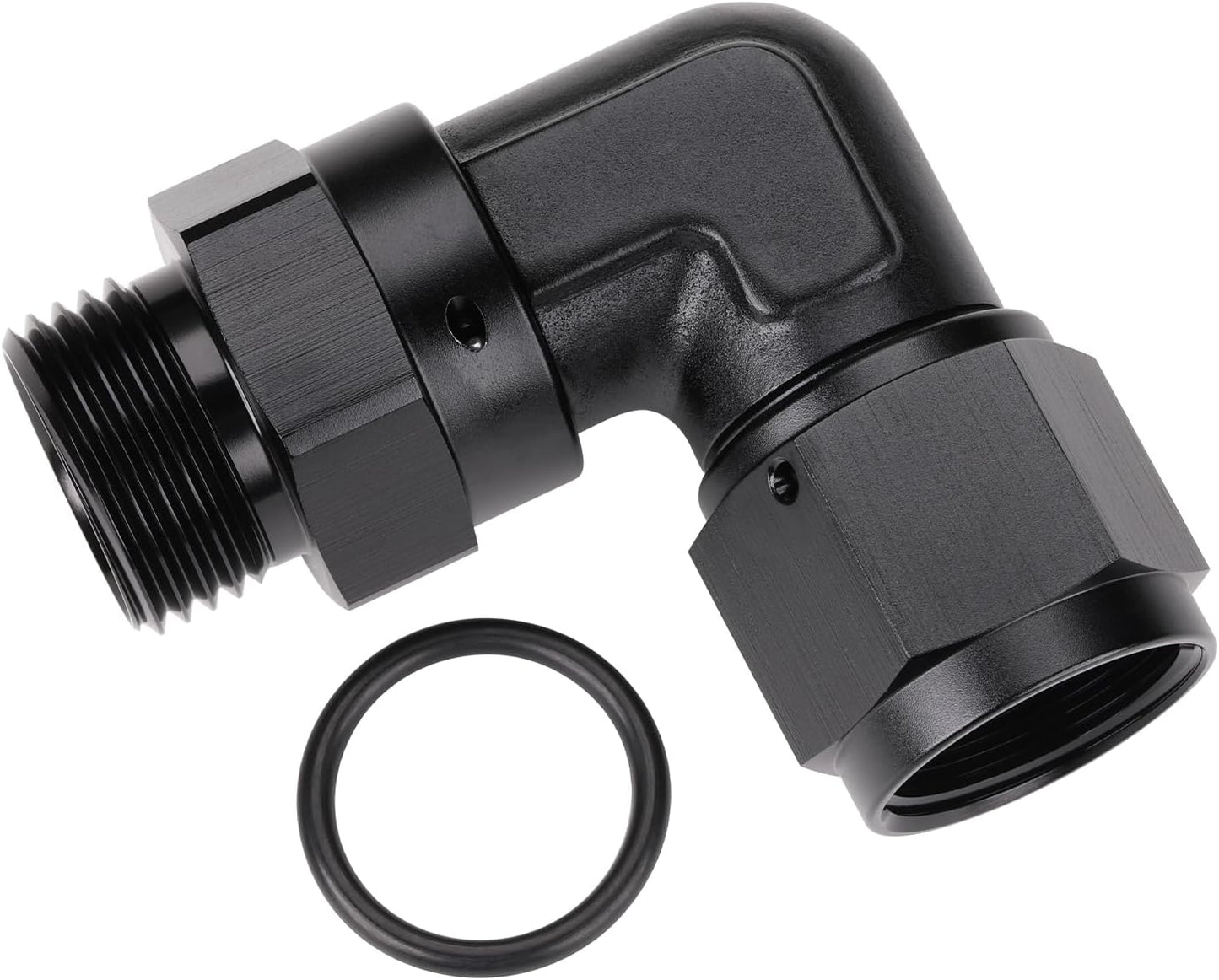 Adaptador 10AN acampanada giratoria aluminio negro
