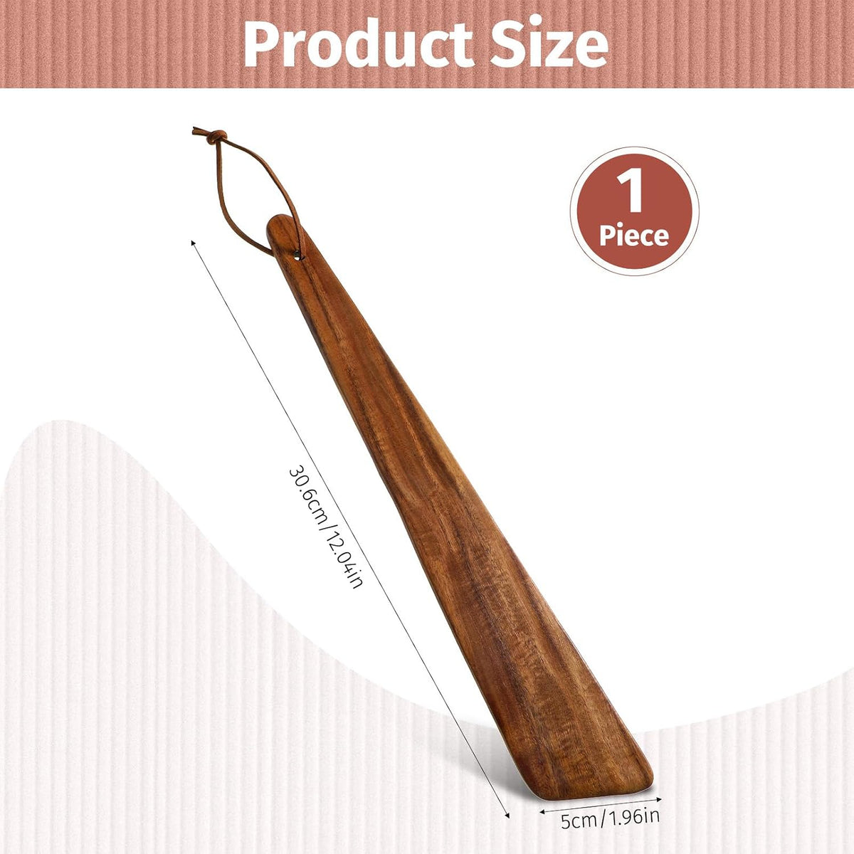 Espátula madera teca 12pulg reutilizable cocina volteo