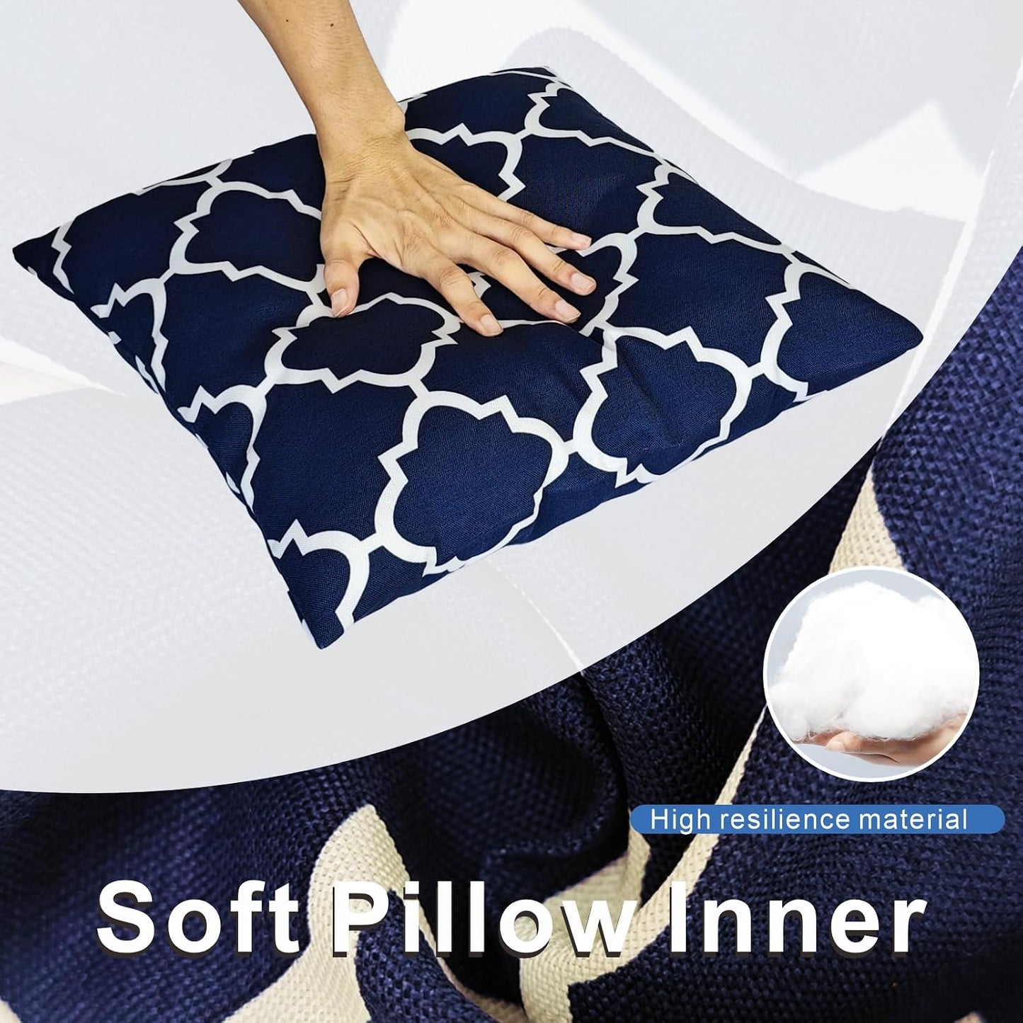 2 Almohadas Impermeables 18x18" Exterior Hogar