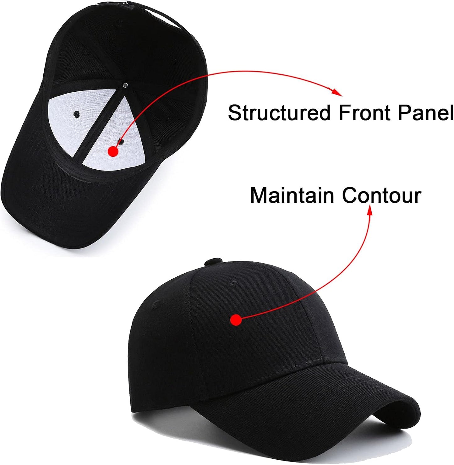 2 Pack Gorra Béisbol para Hombre y Mujer