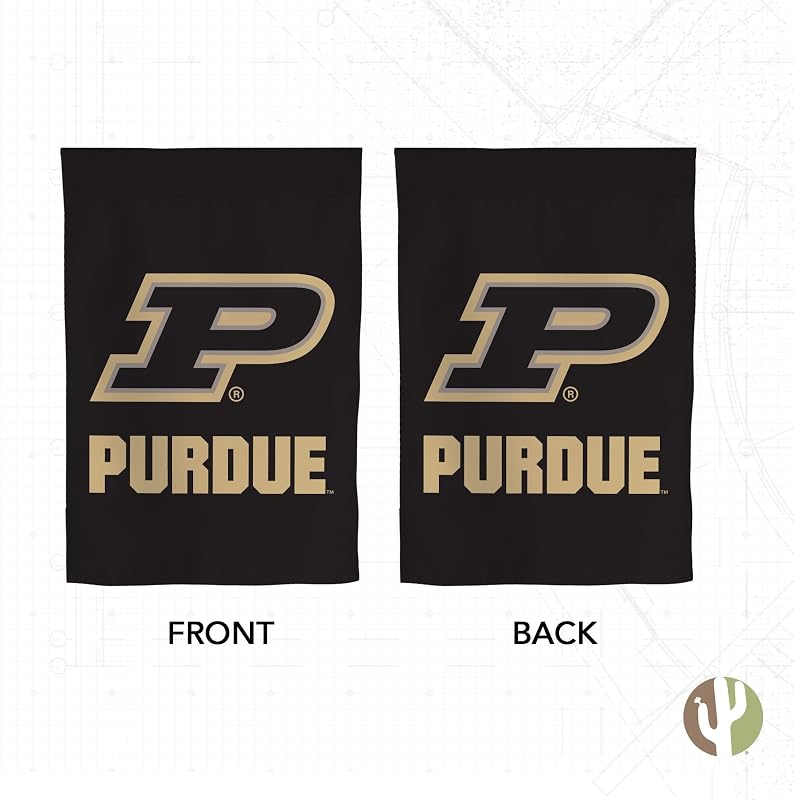 Bandera jardín poliuretano 19x12pulg Purdue Boilermakers