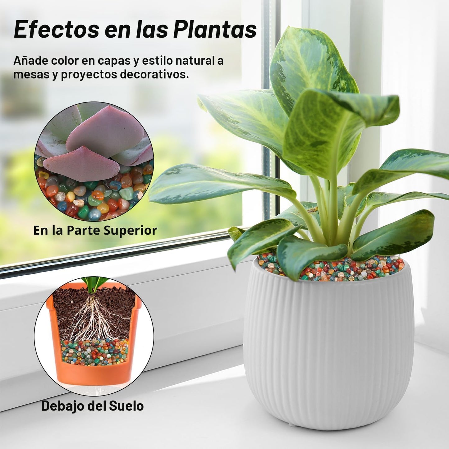 Rocas decorativas para jardín y macetas arte resina