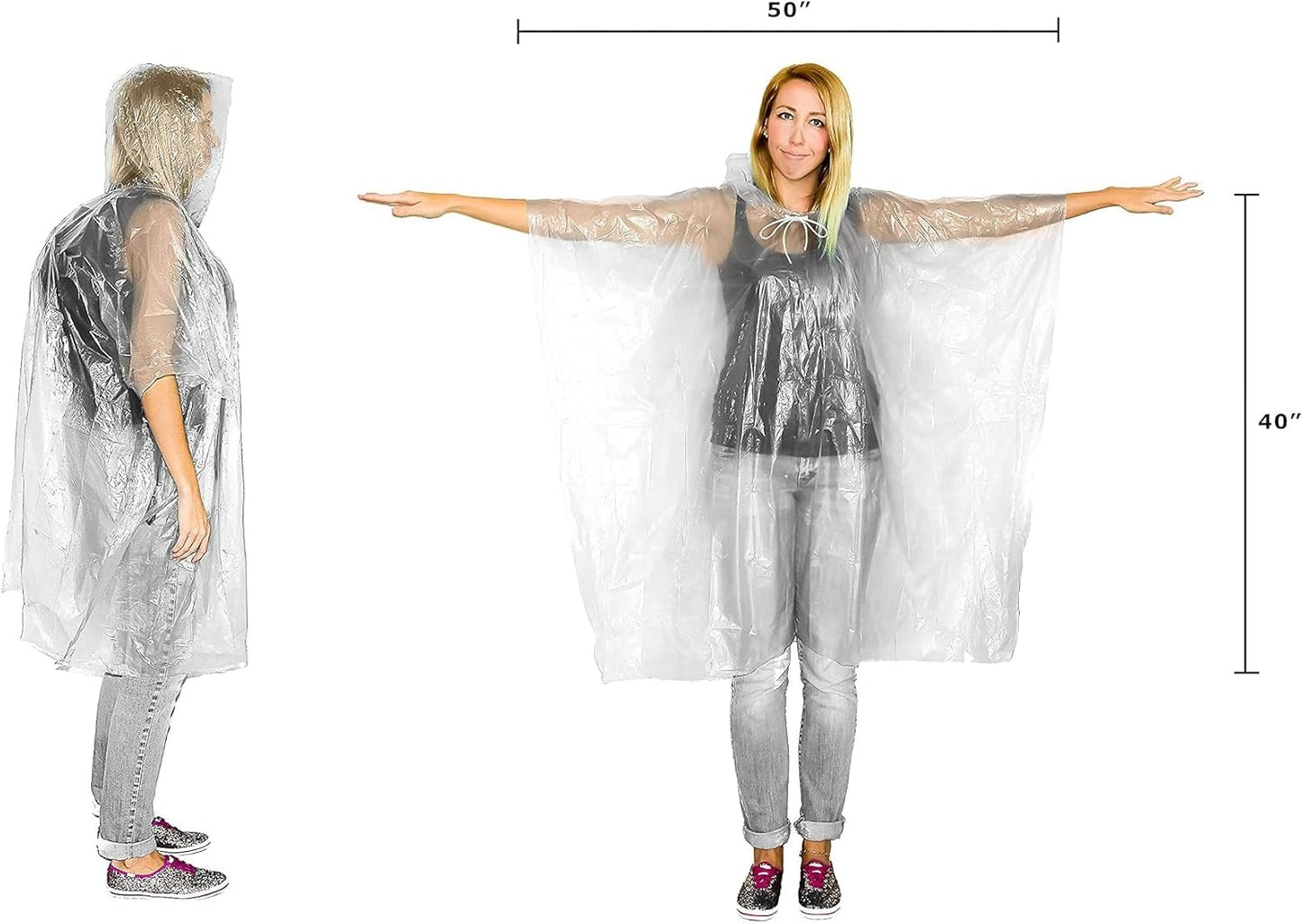 Poncho de lluvia impermeable adultos para emergencias camping