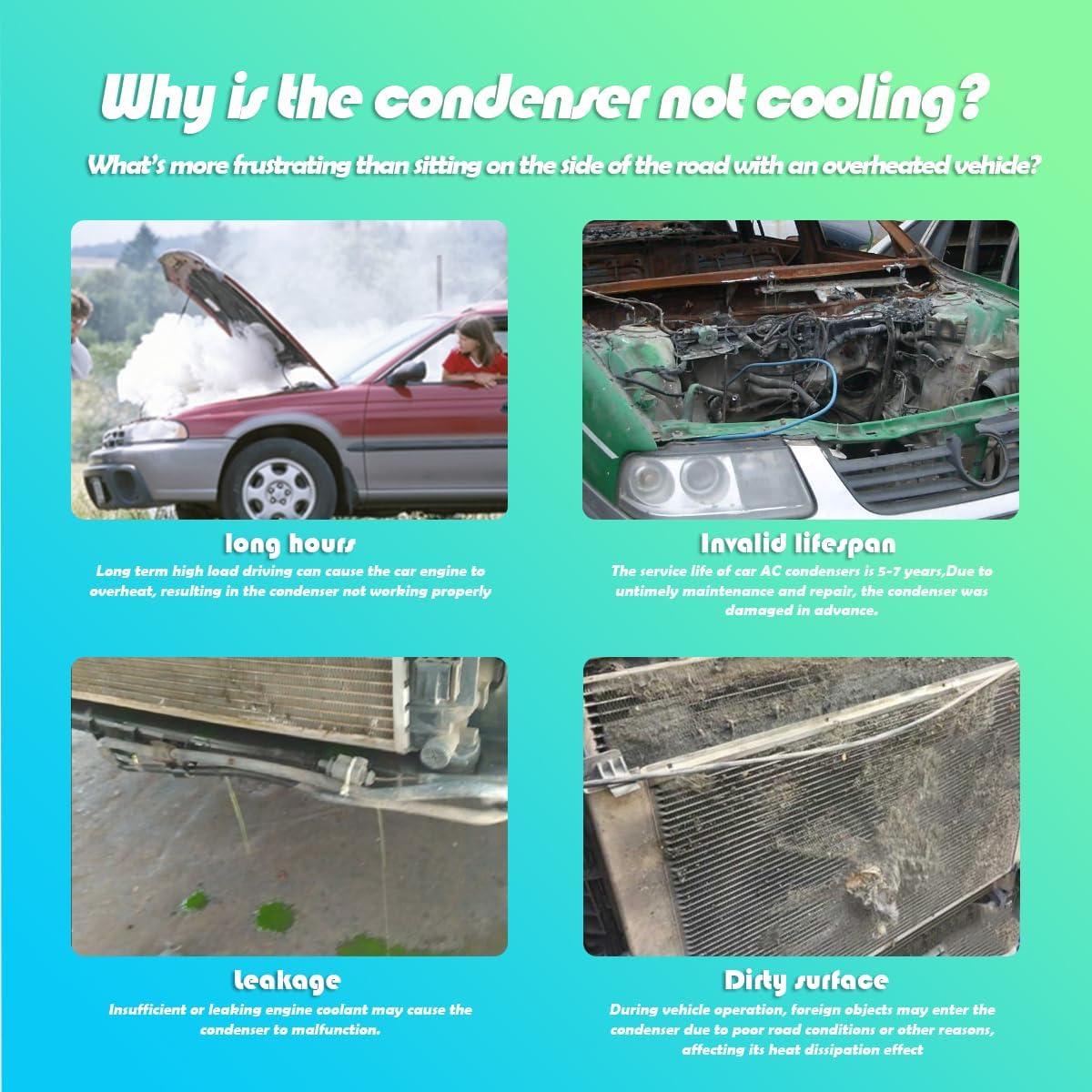 Condensador CA Honda CR-V 2007-11 2.4L