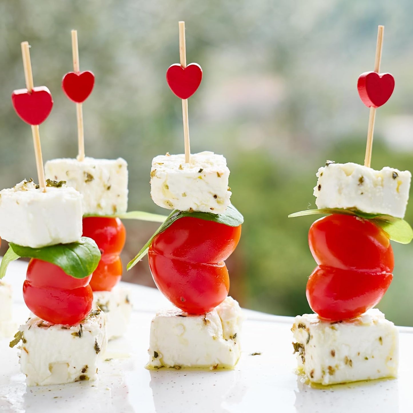 Palillos bambú 4.7pulg para aperitivos boda san valentín