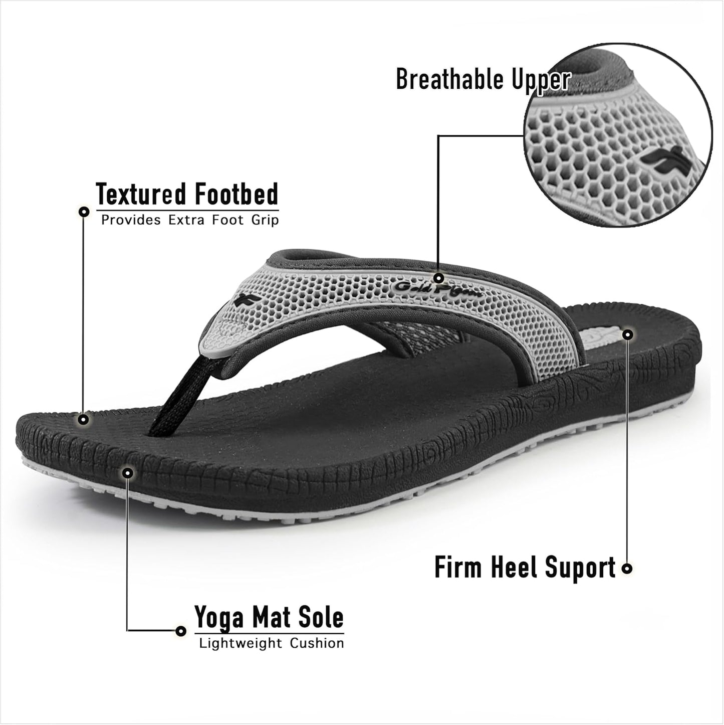 Chanclas unisex para esterilla yoga con soporte talón