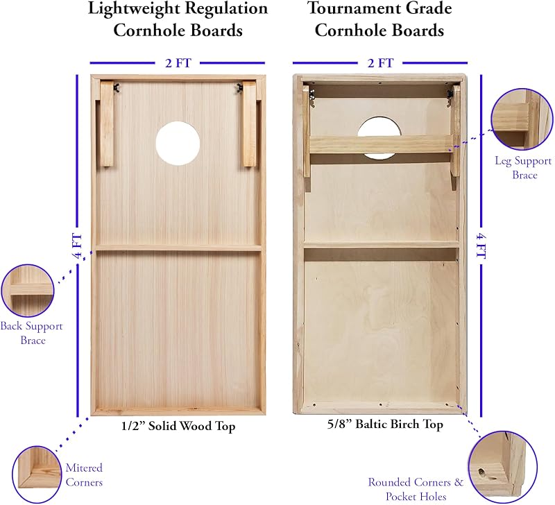 Set tablas maíz temática 4x2 ft con bolsas frijoles