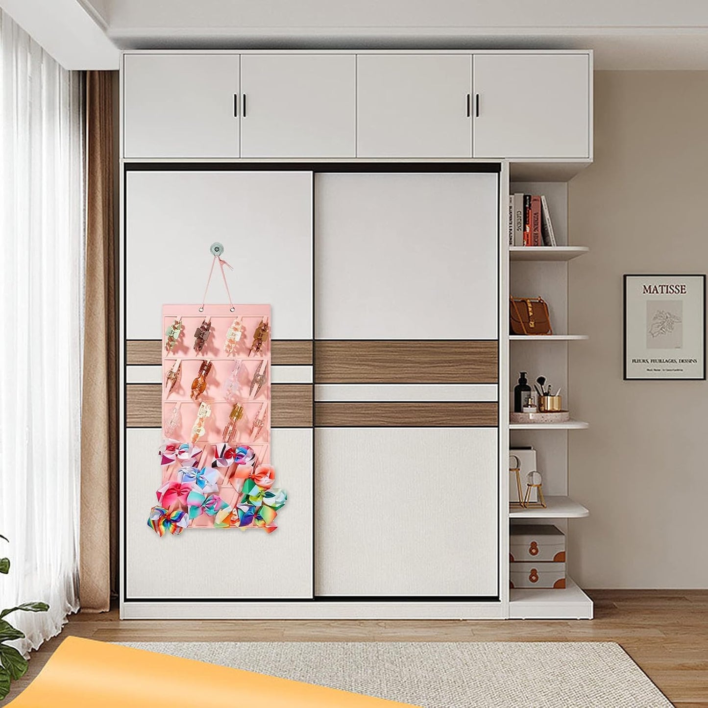 Soporte lazos pelo niña organiz. accesorios cabello