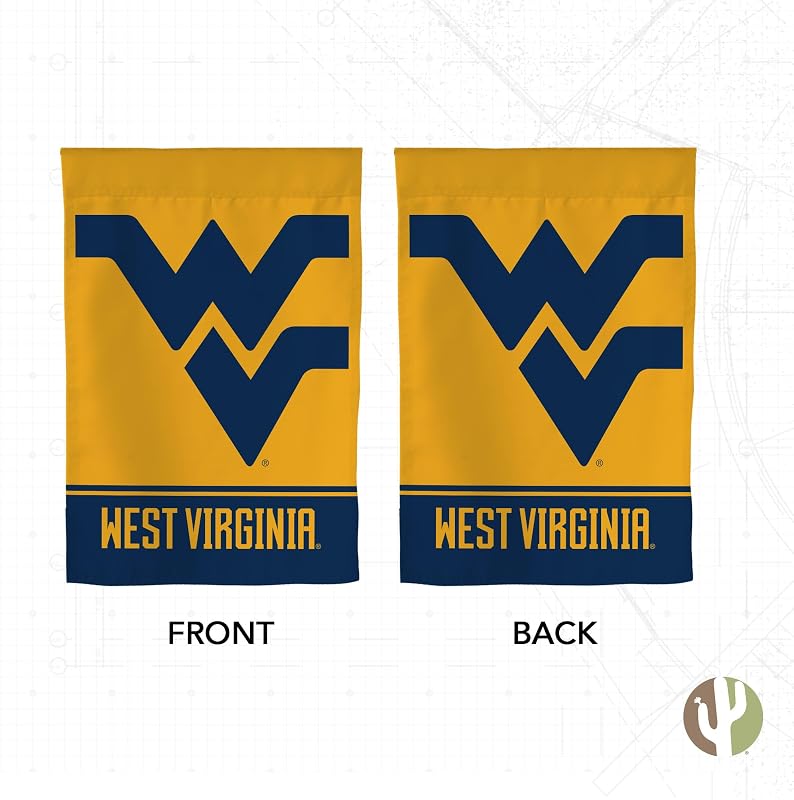 Bandera WVU 19x12pulg para jardín y eventos