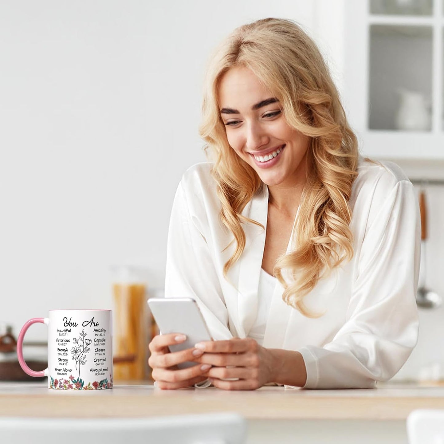 Tazas café cristianas para mujer 11oz dos tonos
