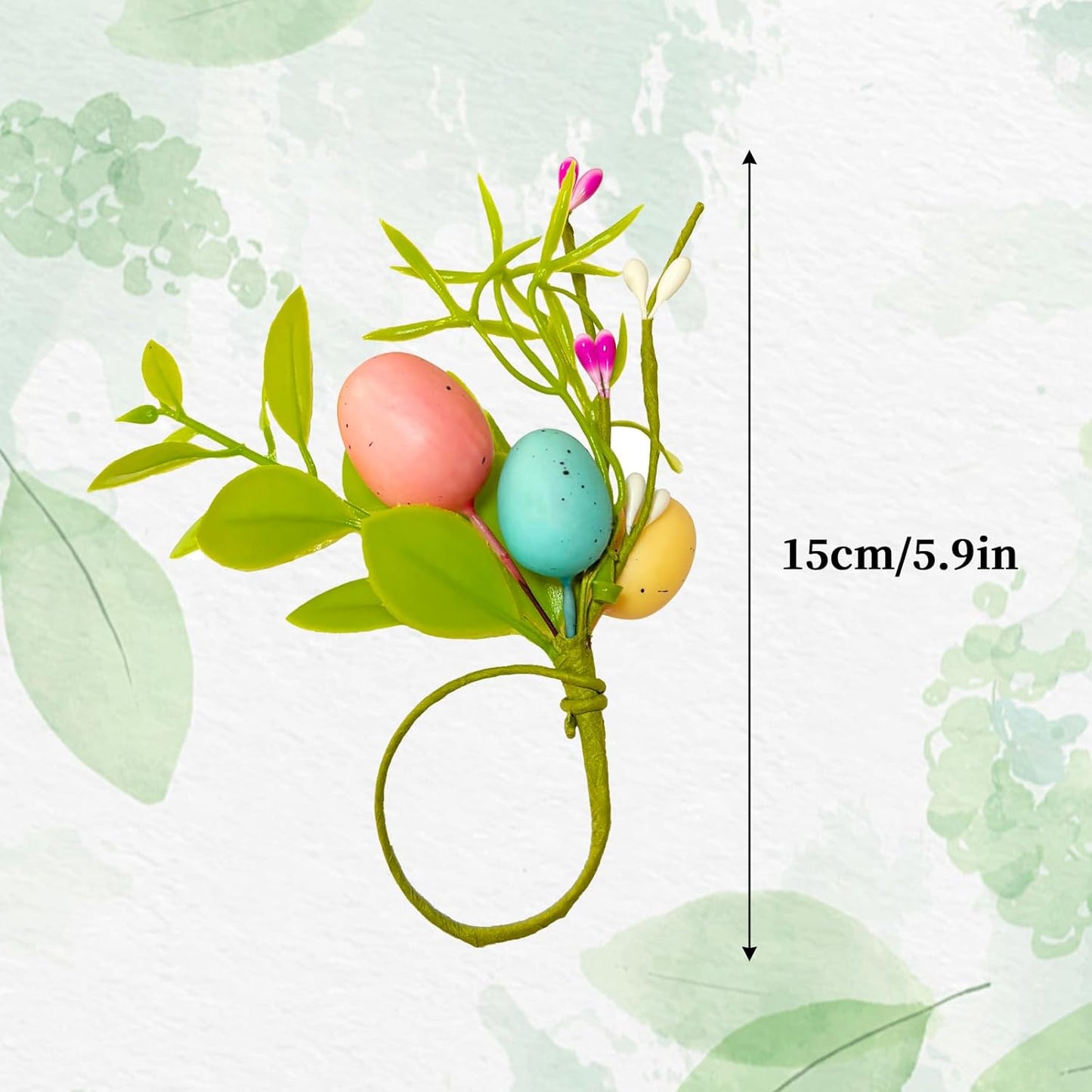 Servilleteros de huevos de Pascua decoración colorida para fiestas y bodas