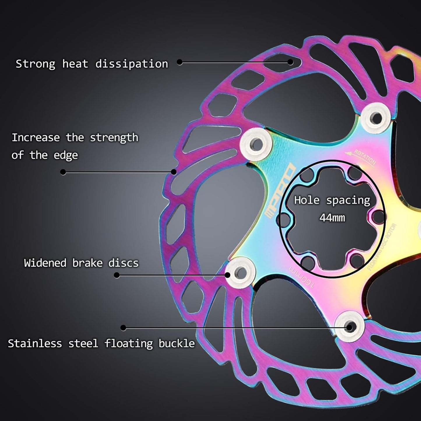 Rotores freno disco bicicleta MTB acero inox 140-203mm