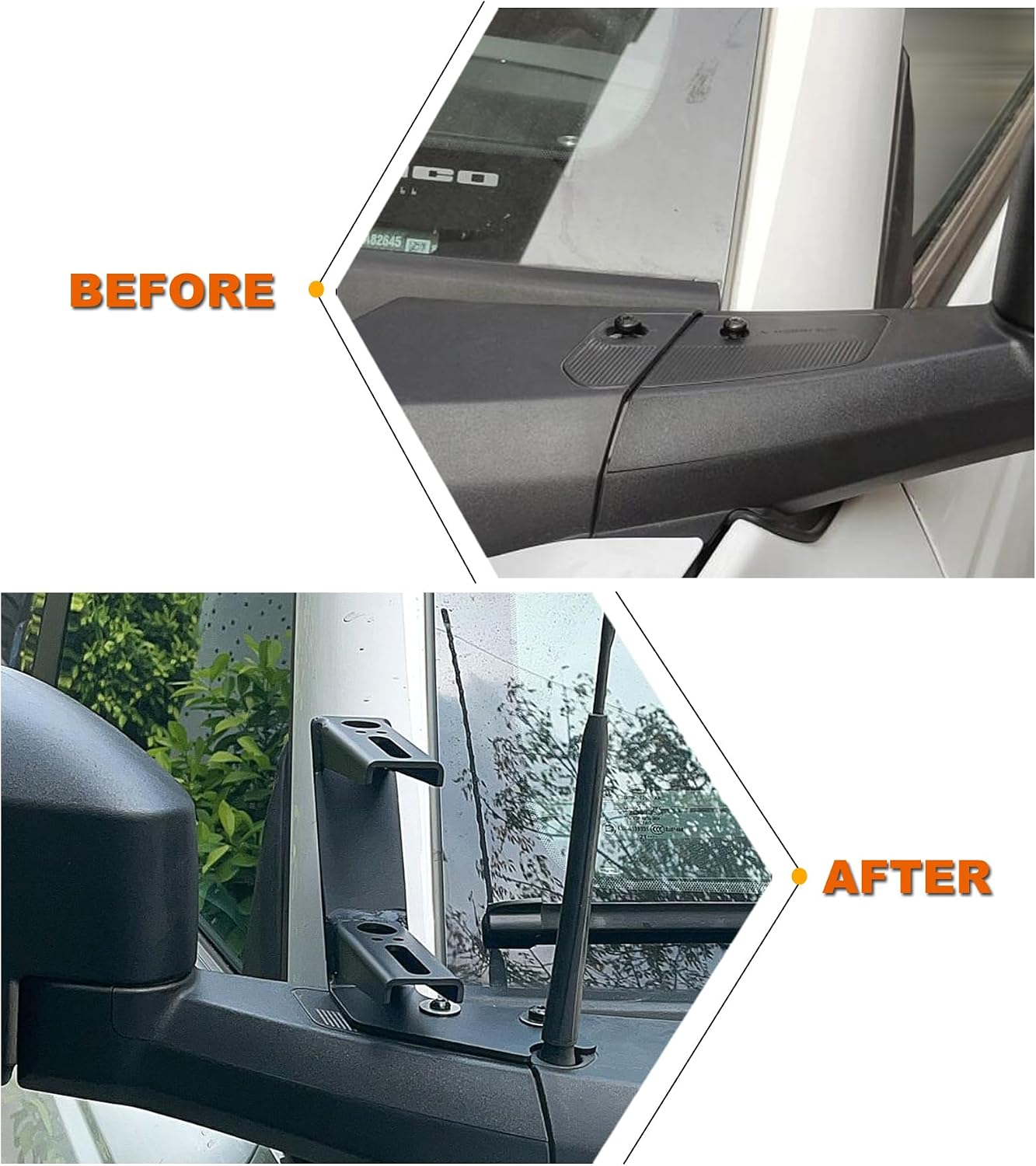 Soporte luz pilar doble comp Ford Bronco 21-24