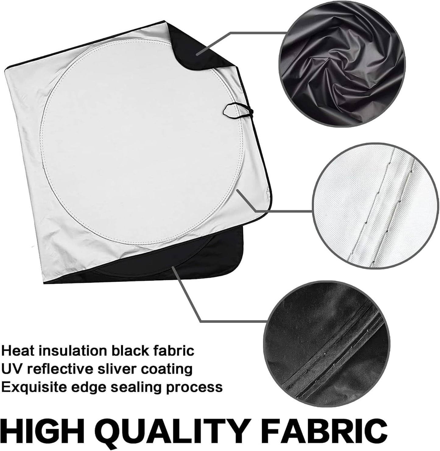 Parasol rosado plegable UV para parabrisas 59x31