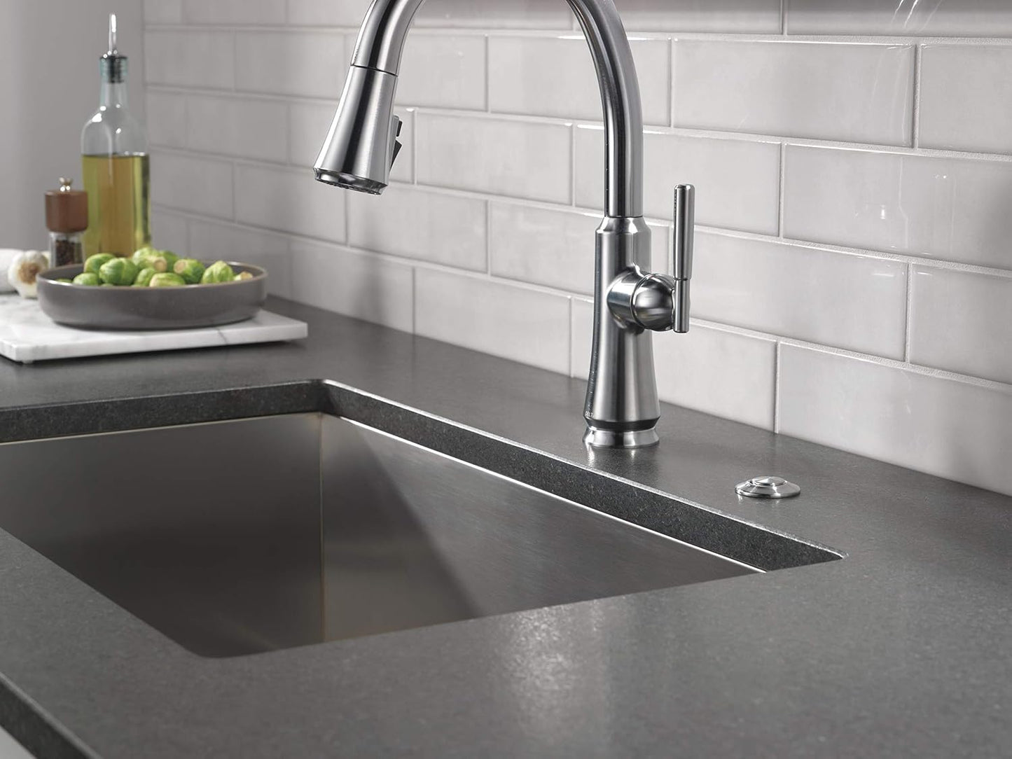 Interruptor aire basura Delta 72050 acero inox