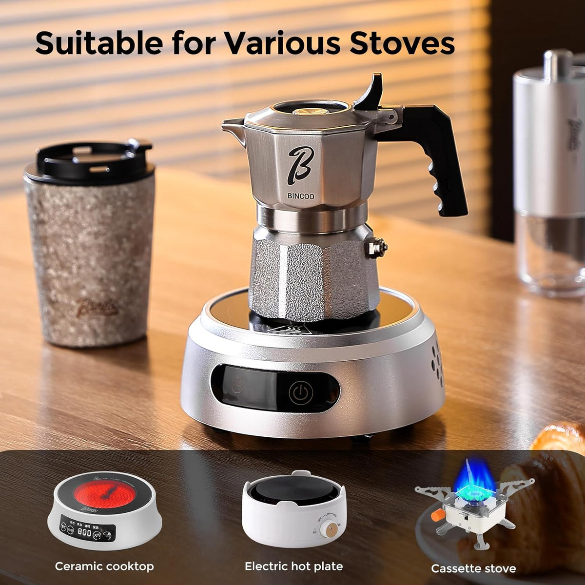 Cafetera Espresso Acero Inox 316 Tres Válvulas Plateado