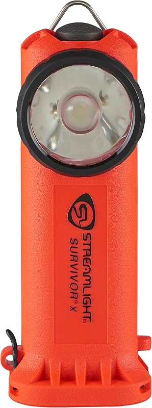Linterna USB 250lúmenes ángulo recto bomberos naranja