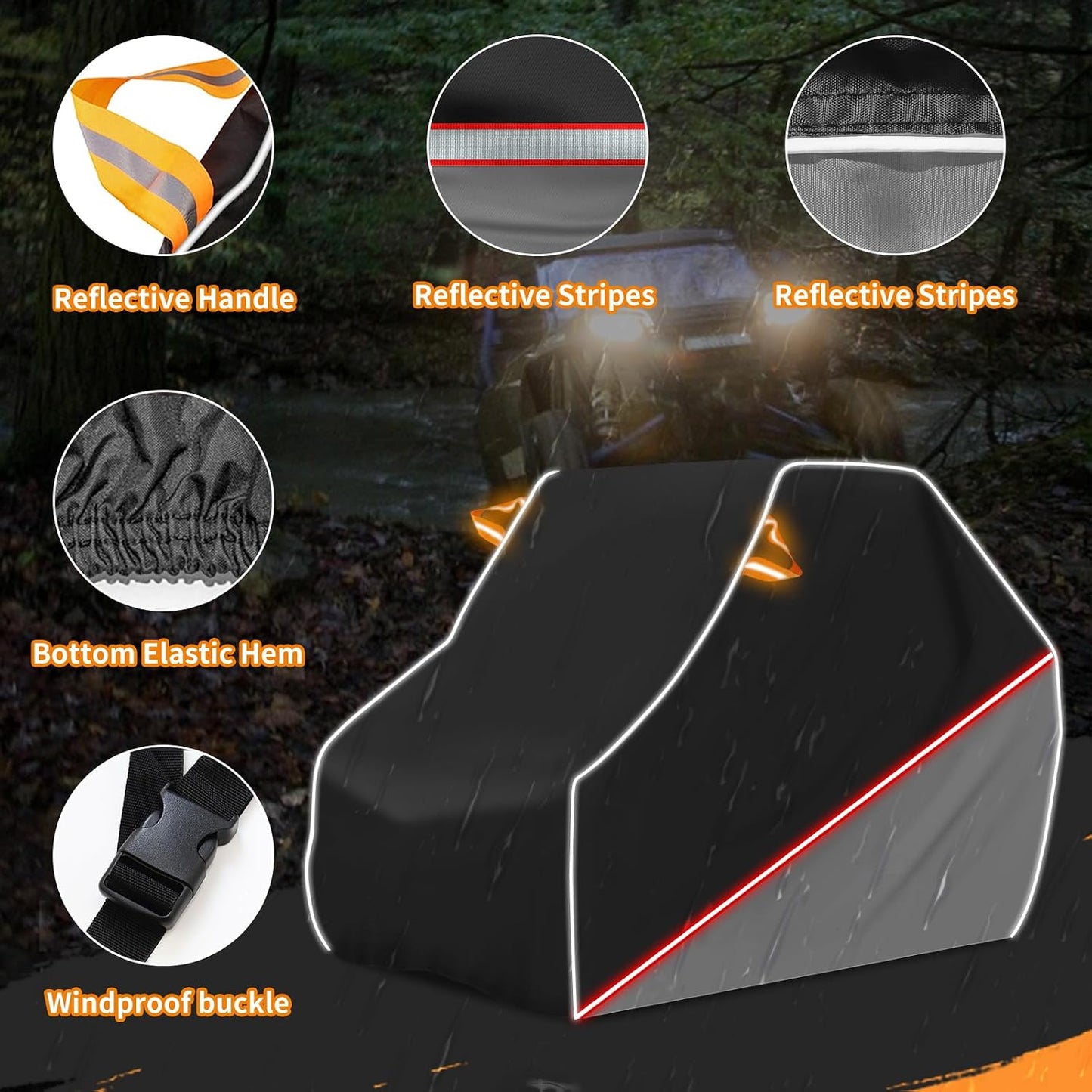 Cubierta UTV impermeable 114x65x75" comp Polaris Can-Am