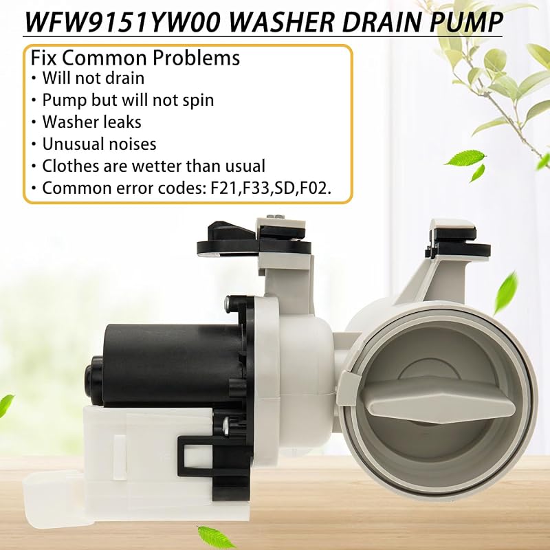 Bomba drenaje lavadora Whirlpool Duet WFW9150WW00