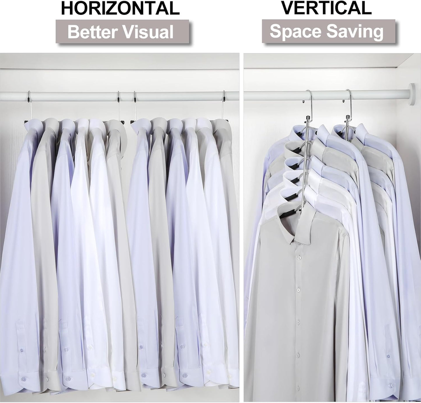 Percha 6 niveles camisas abrigos espuma antiderrap