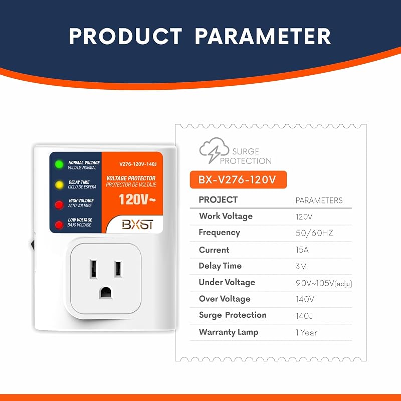 Protector sobretensiones 120V 15A 140J