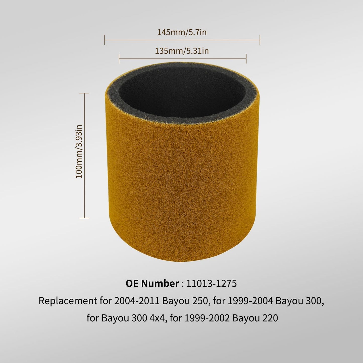 Filtro aire repuesto Kawasaki Bayou1275 4en1