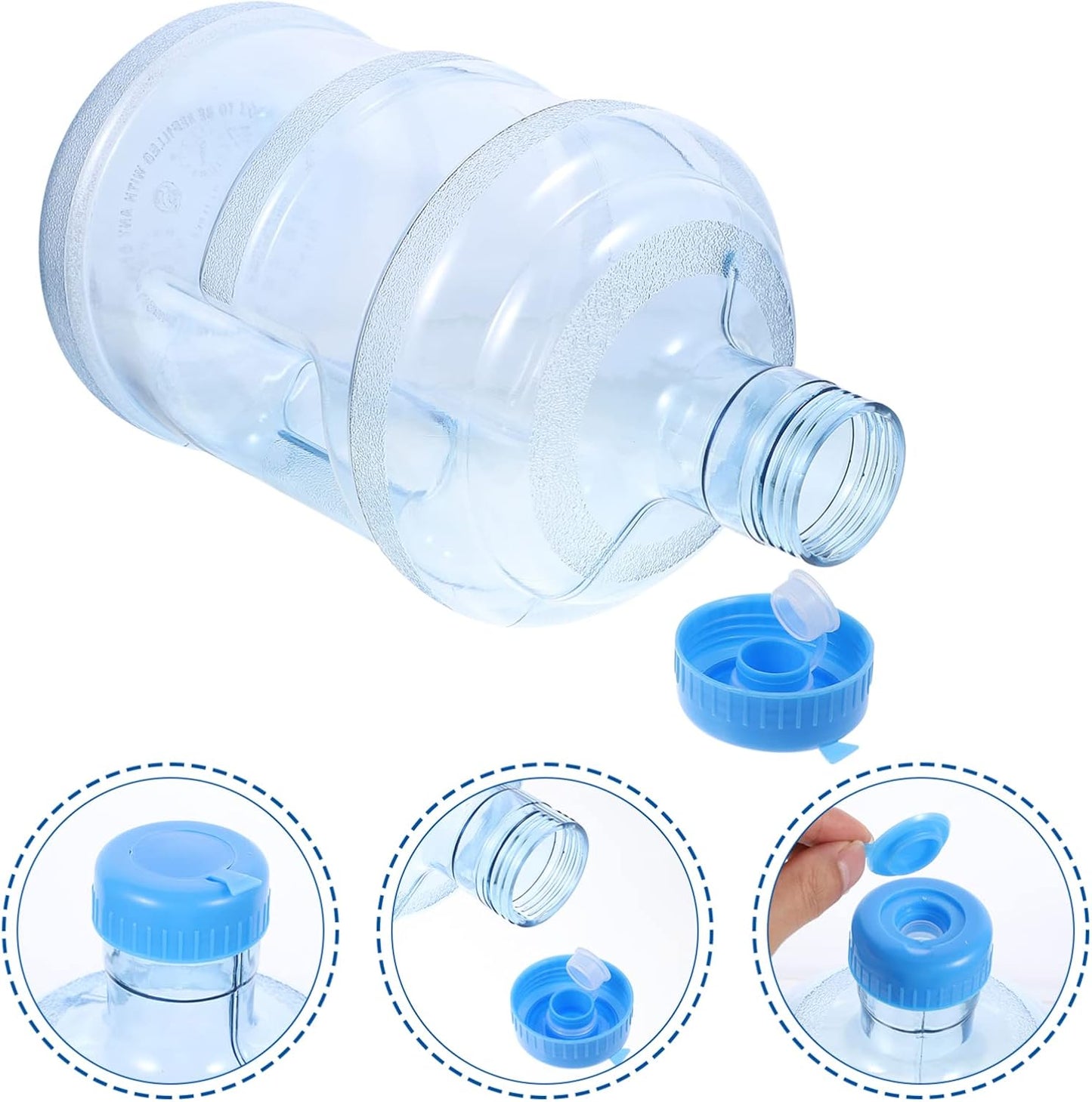 Botella portátil 5l con mango reutiliz. para coche