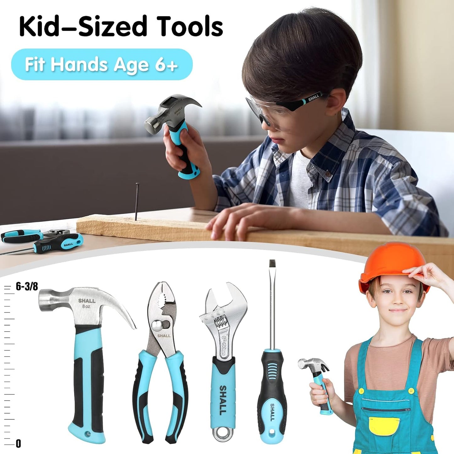 Set 26 Pzas Herramientas Niños con Bolsa 30cm Certificado