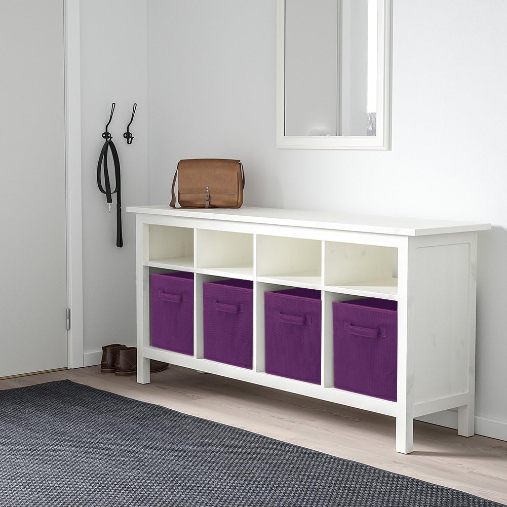Cubos plegables tela con asas 10.5x11" organiz. armario