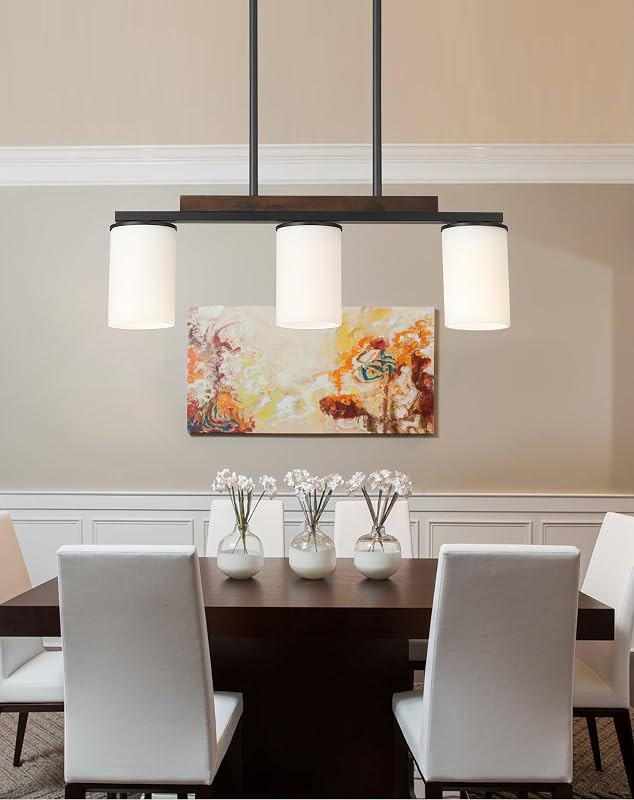 Lámpara comedor estilo granja colgante isla cocina 3 luces