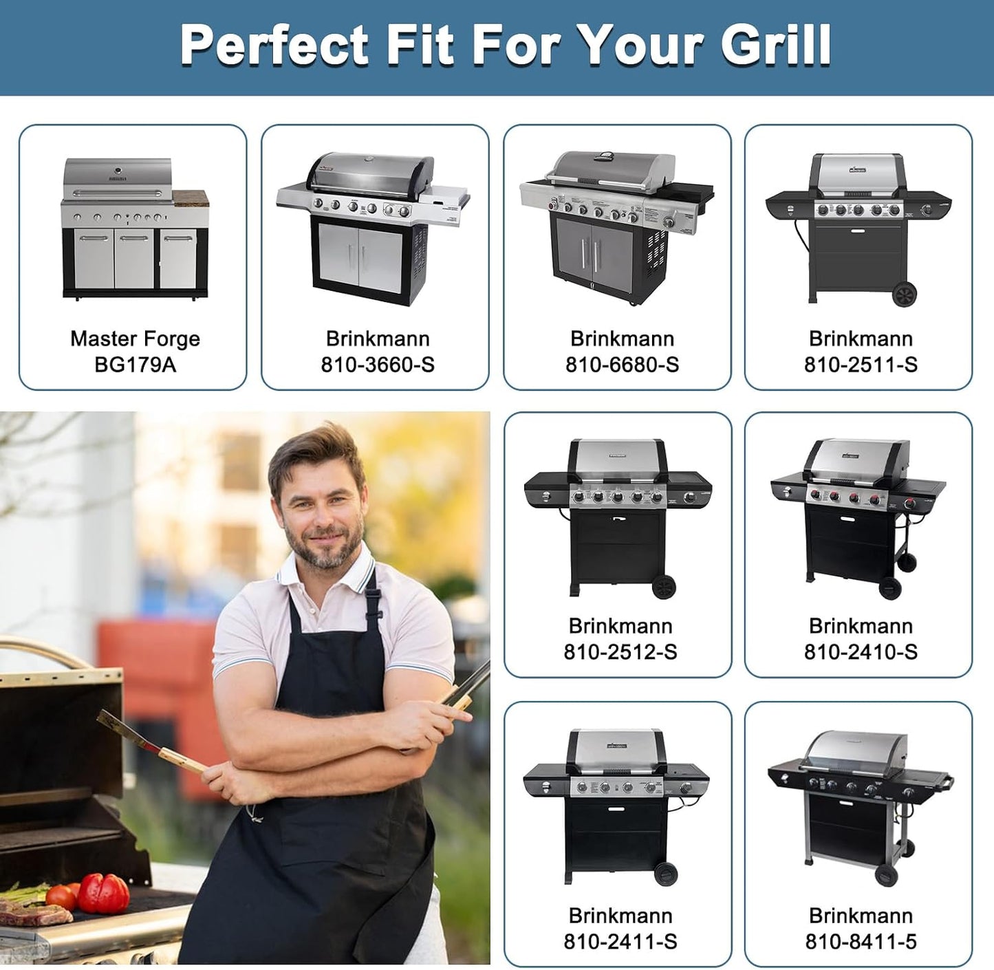 Repuesto rejillas Master Forge BG179A y Brinkmann 810-3660-S