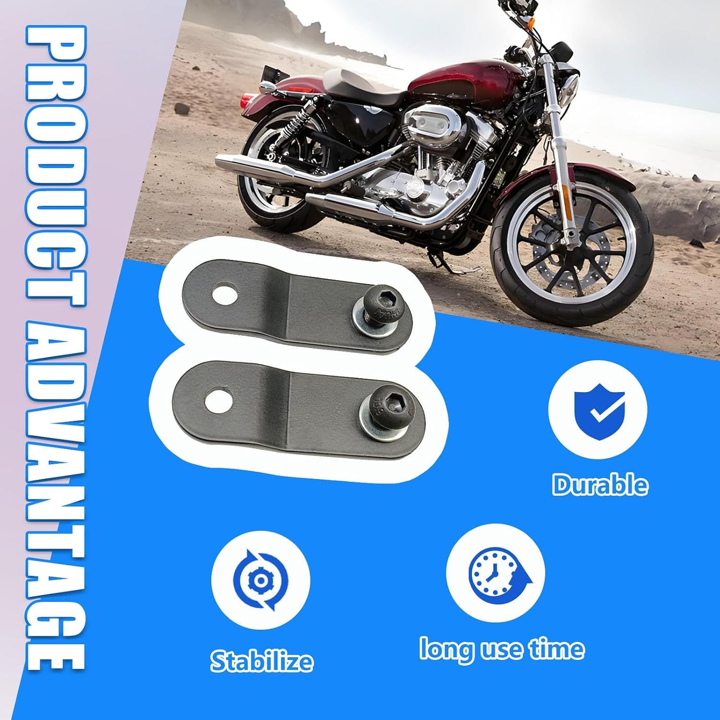 Kit elevador tanque 2pulg motocicleta Harley Sportster 883