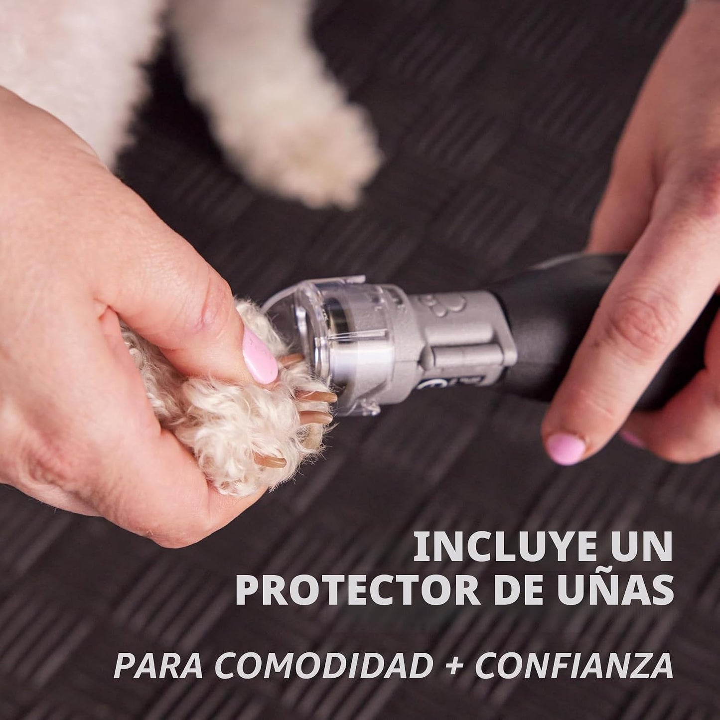 Lijadora cortadora uñas perros inalámbrica recargable