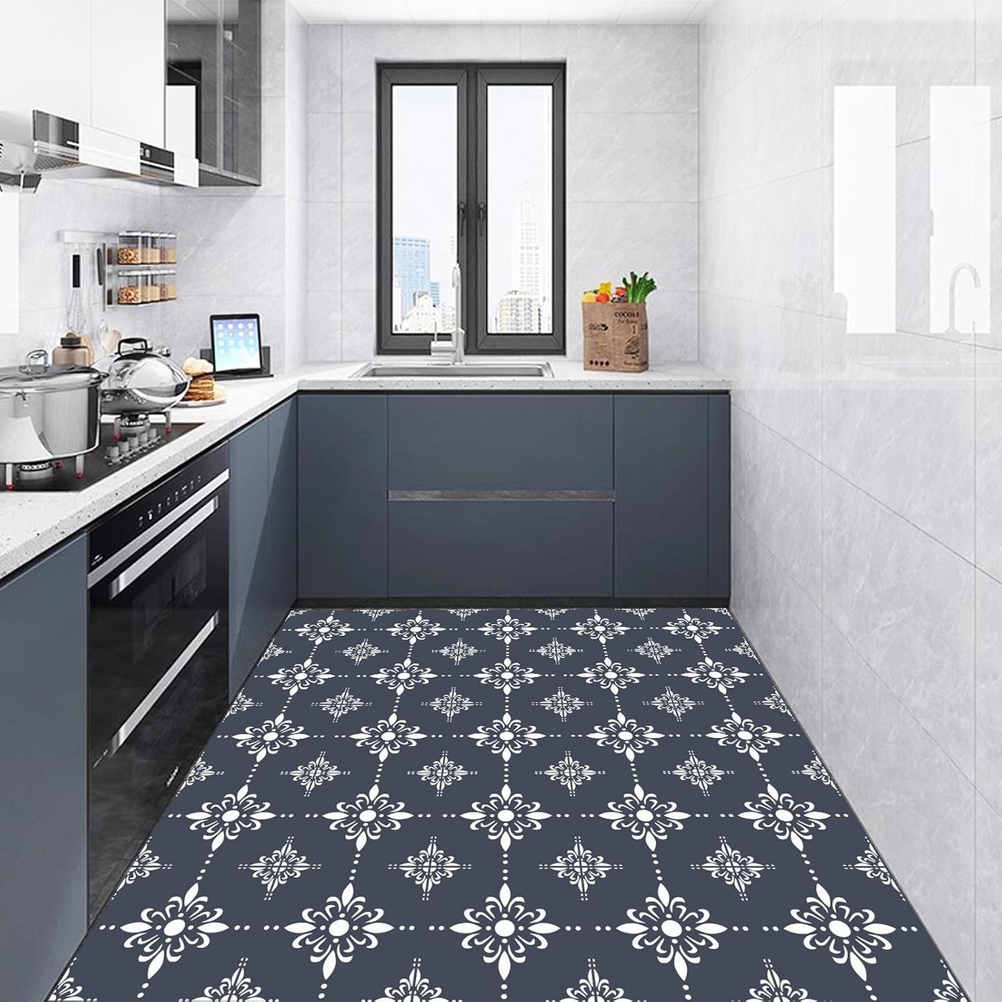 2 Plantillas 12x12pulg Piso Reutilizables Mandala