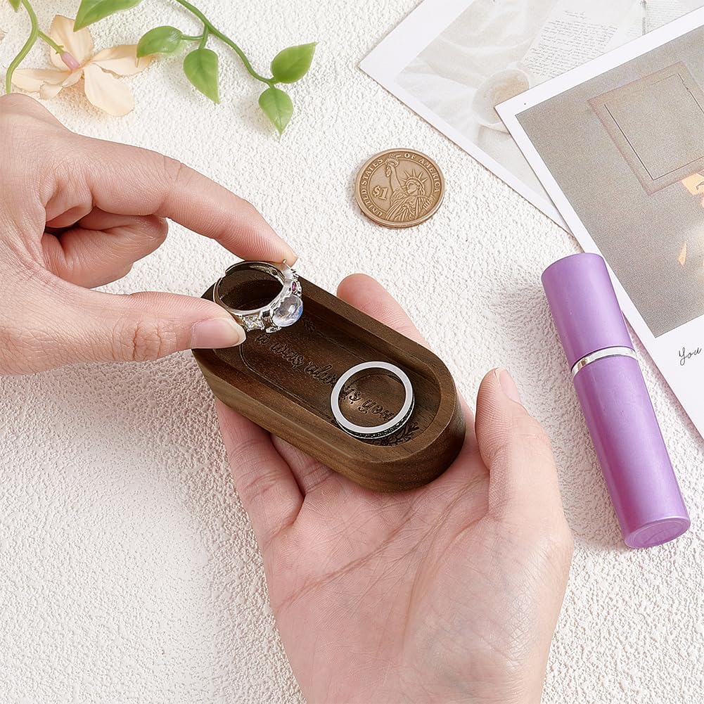 Soporte anillos madera para mesita noche regalo