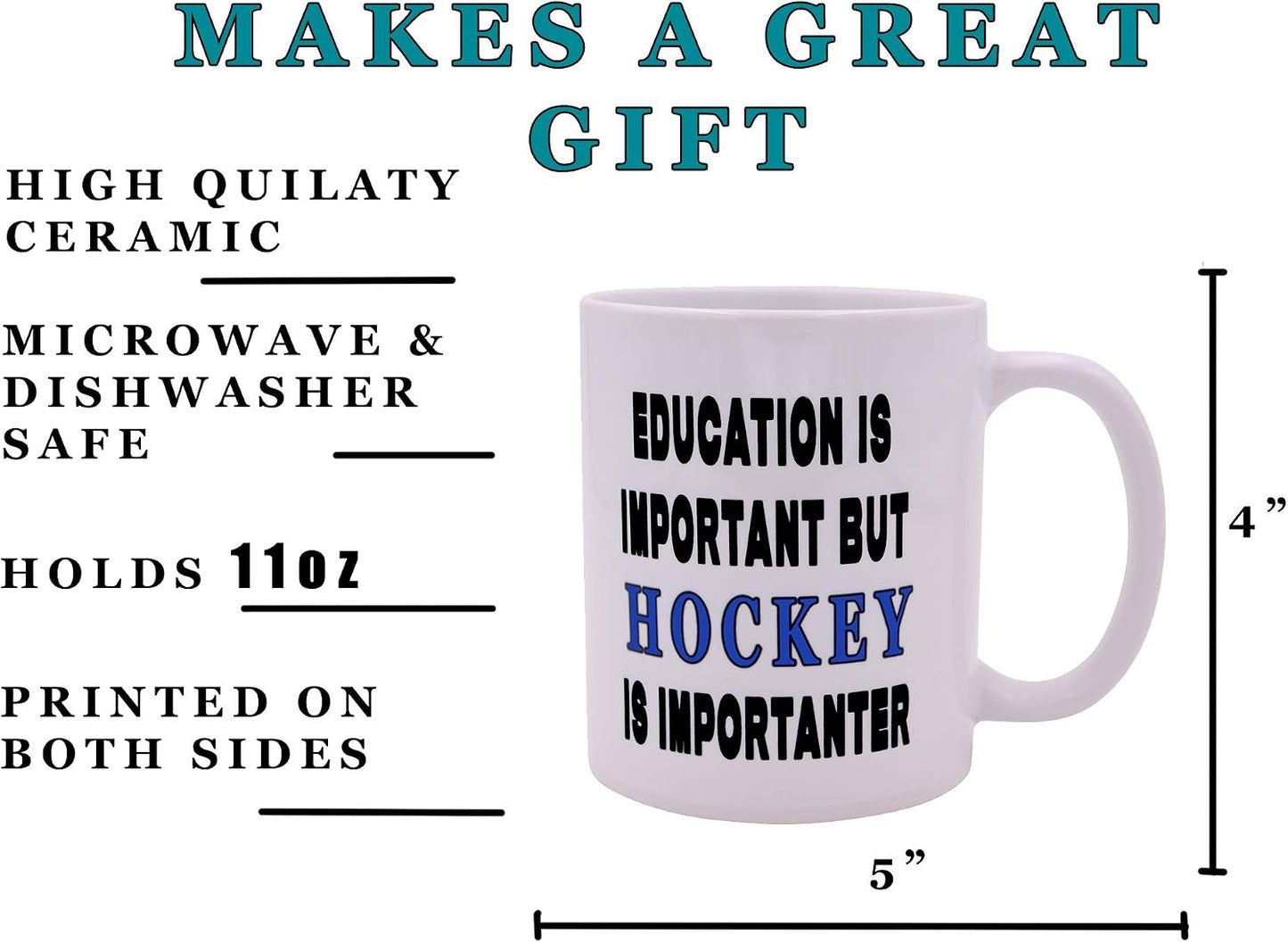Taza café sarcástica hockey gran idea regalo