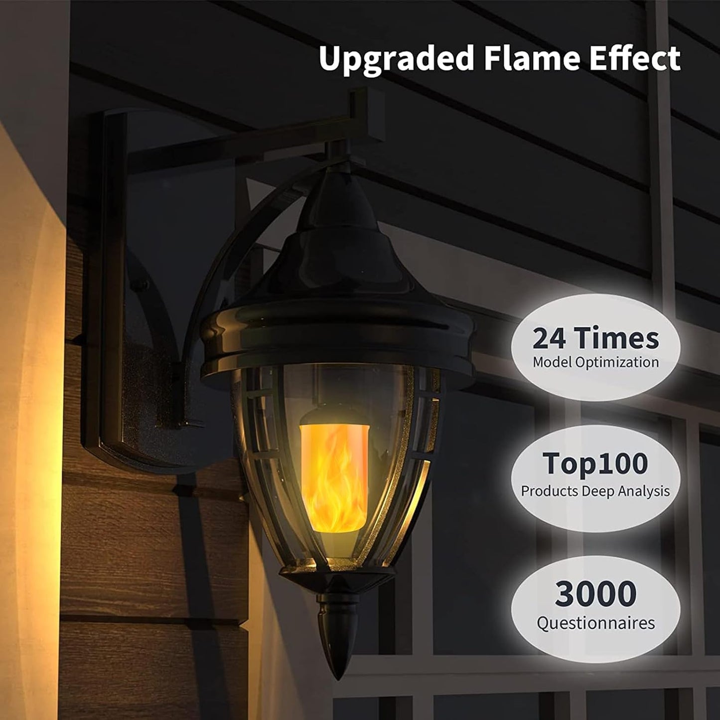 Bombilla LED llama E26 4 modos parpadeantes sensor gravedad