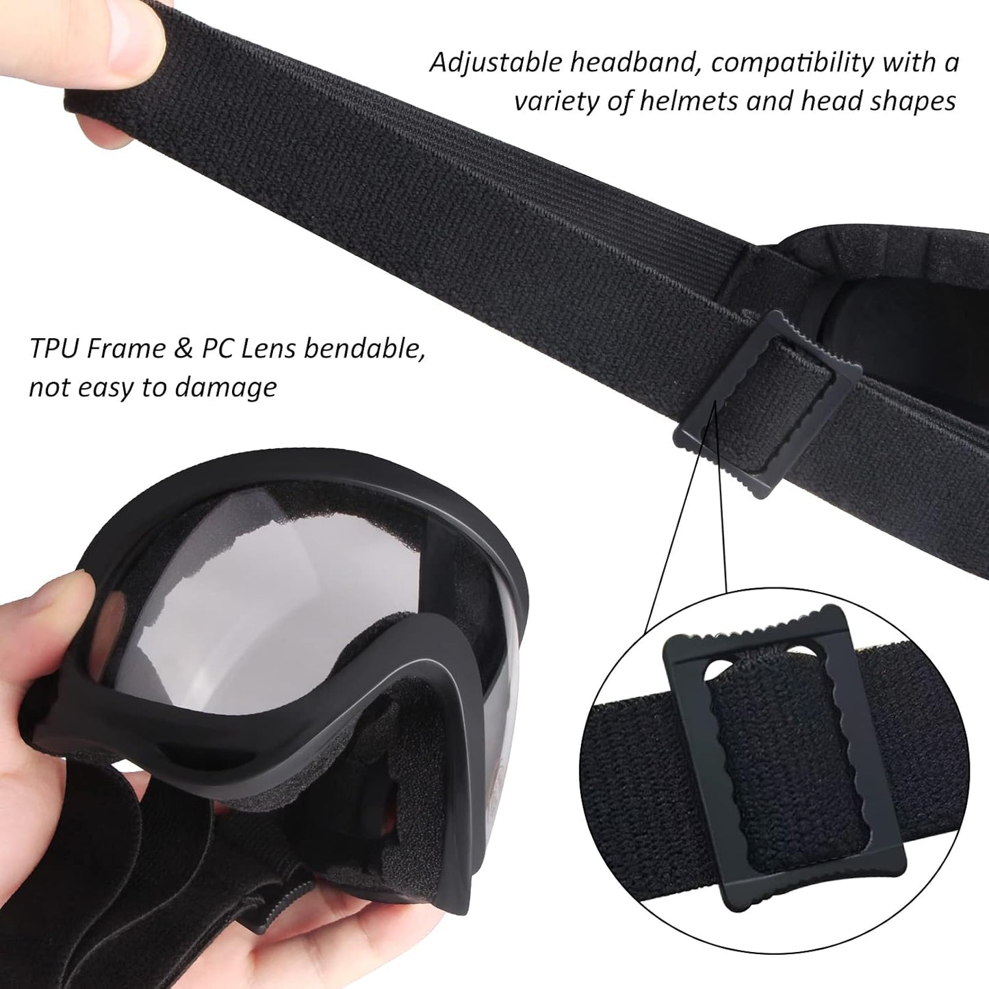 Gafas motocicleta UV400 antiniebla 2 pack para ATV MX
