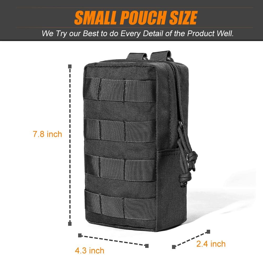 Bolsa bolsillo táctica para botella agua con cordón